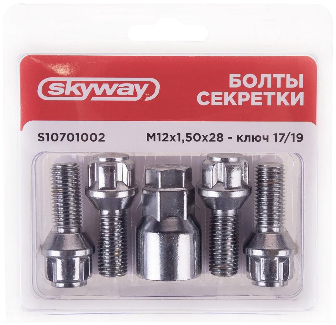 Skyway S10701002 болт-секретка M12x1.5 4 шт купить,NaN