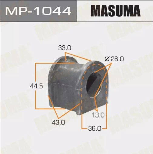 MASUMA втулка стабилизатора MP1044 купить,1619
