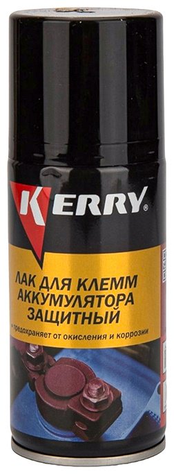 Смазка литиевая KERRY KR-918 Лак (аэрозоль) для защиты клемм АКБ 0.21 л купить,NaN