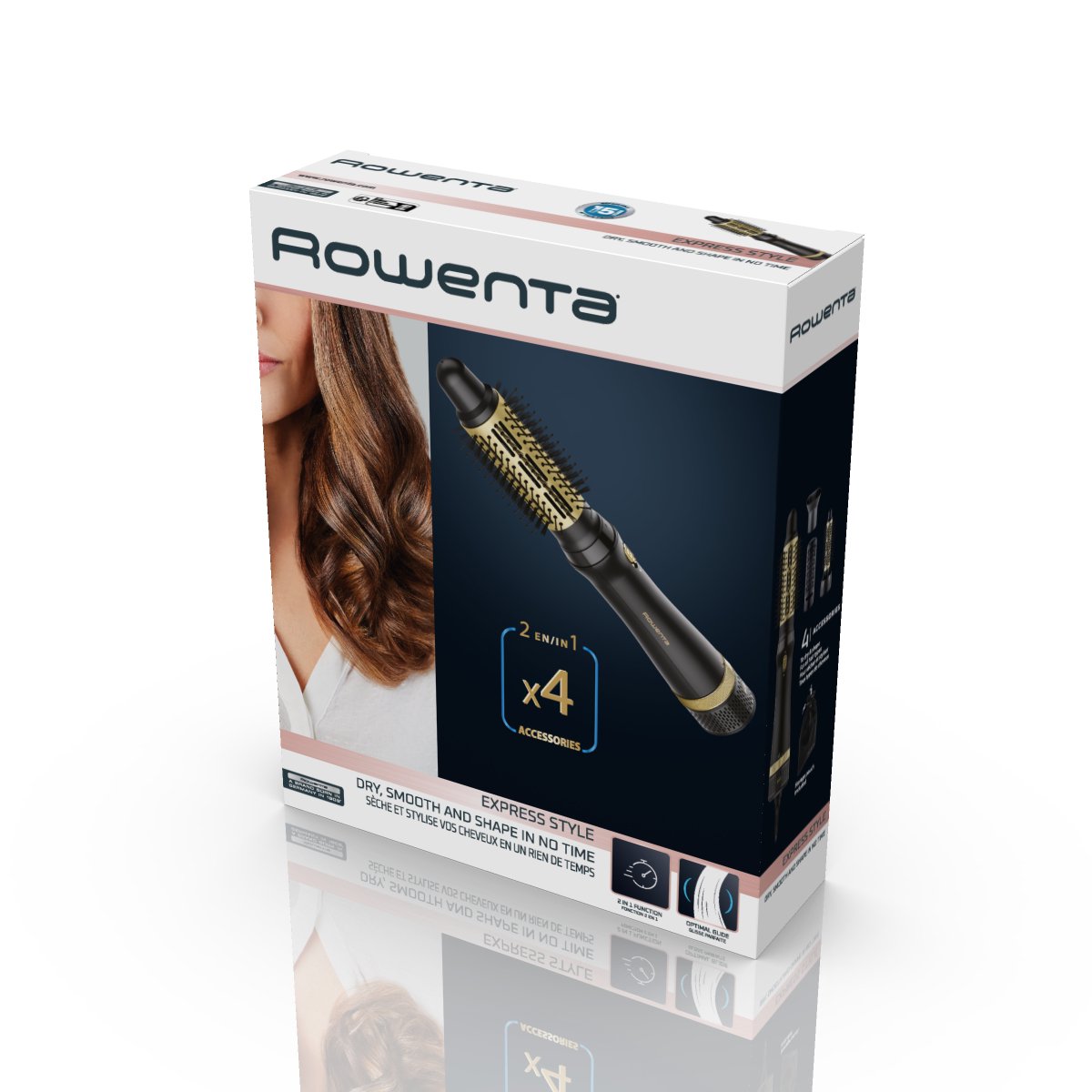 Фен-щетка Rowenta Express Style CF6330F0 черный купить,0