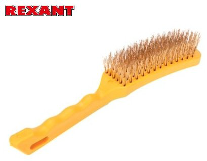 Металлическая щетка REXANT KR911237 REXANT, 260 мм латунь купить,NaN