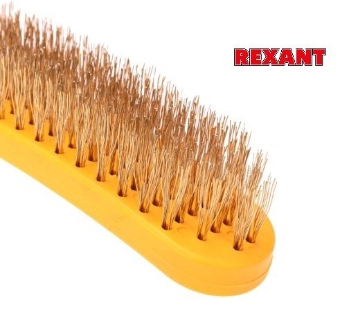 Металлическая щетка REXANT KR911237 REXANT, 260 мм латунь купить,NaN