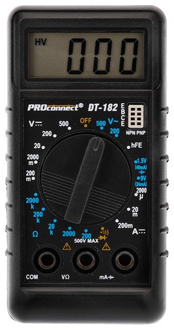 PROconnect мультиметр М-182 13-3014, цифровой купить,NaN