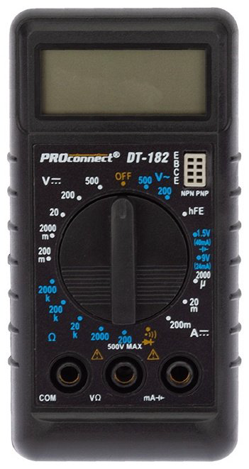 PROconnect мультиметр М-182 13-3014, цифровой купить,NaN
