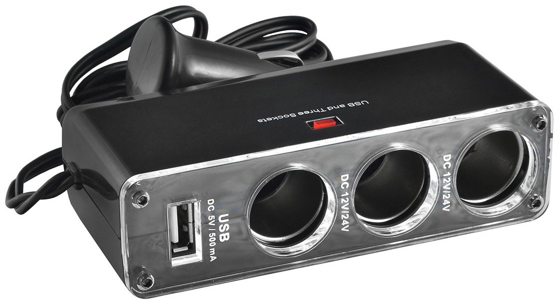 Разветвитель шнуровой Skyway SW1913S02301008 черный купить,NaN