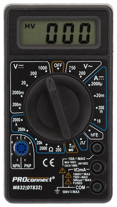 PROconnect мультиметр M838 13-3013, цифровой купить,NaN