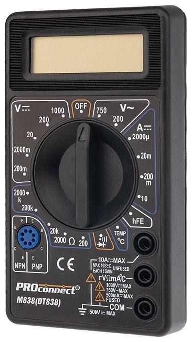PROconnect мультиметр M838 13-3013, цифровой купить,NaN