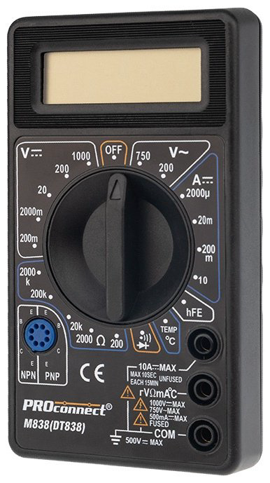 PROconnect мультиметр M838 13-3013, цифровой купить,NaN