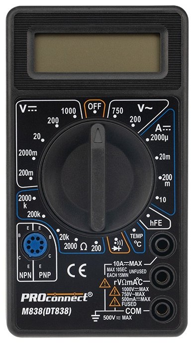 PROconnect мультиметр M838 13-3013, цифровой купить,NaN