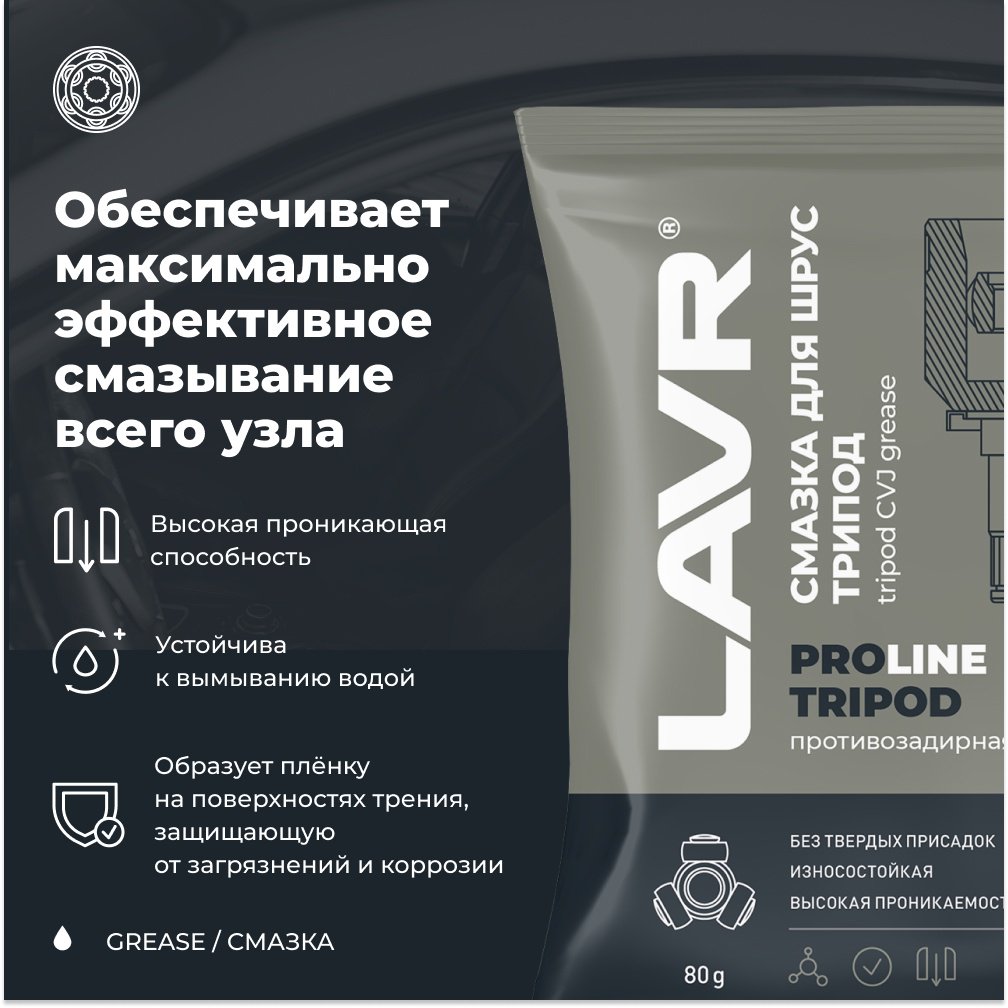 Смазка литиевая LAVR Ln3540 0.8 л купить,NaN
