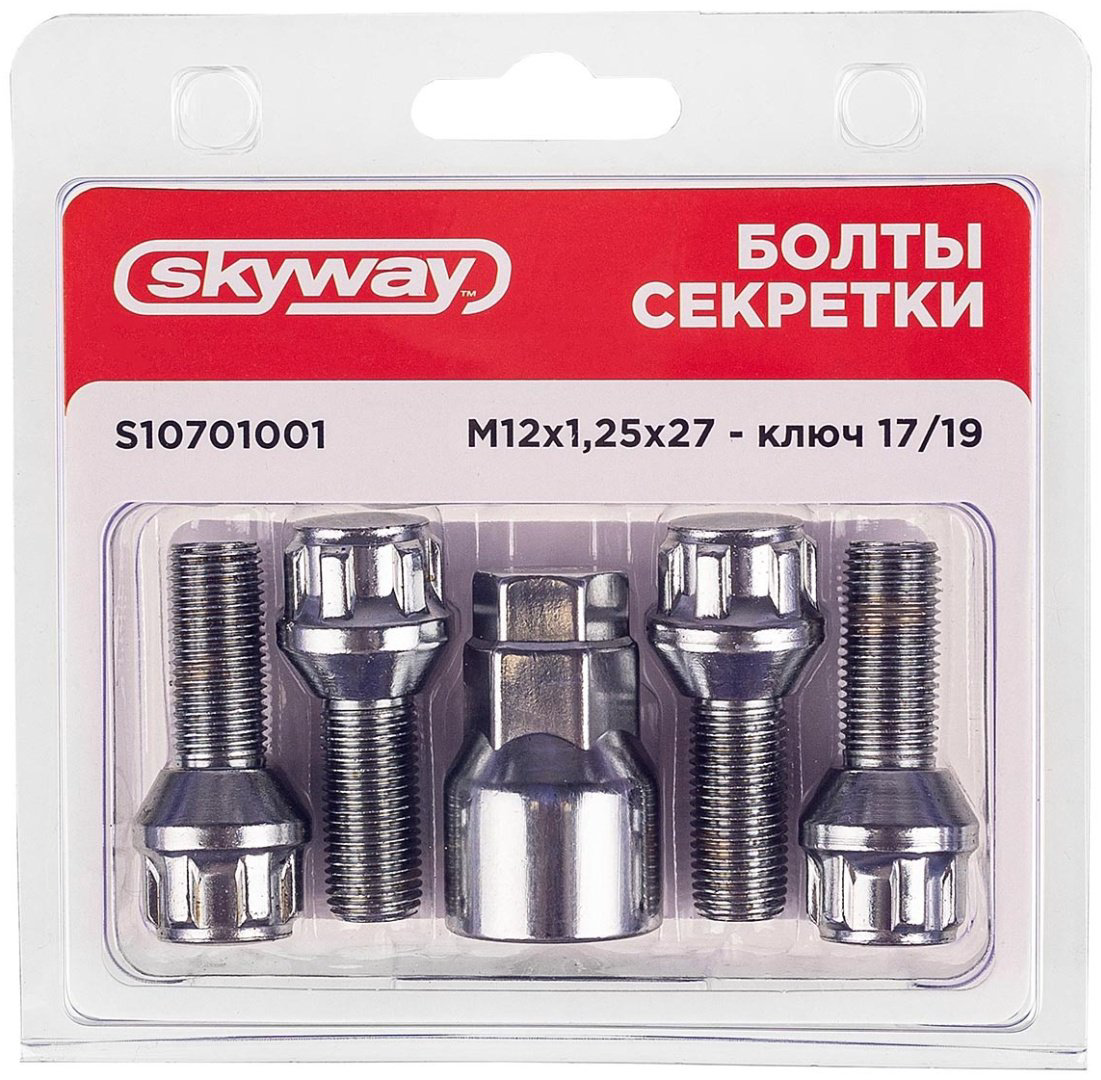Skyway S10701001 болт-секретка M12x1.25 4 шт купить,NaN
