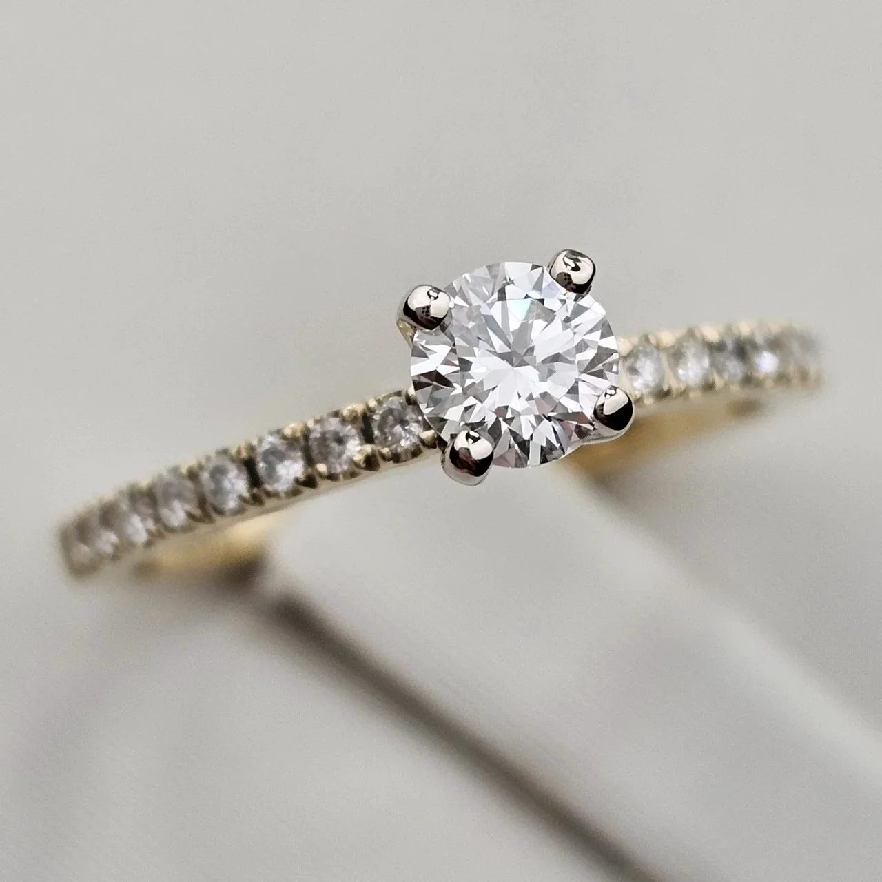 Кольцо Deimantas 116133990 0,3 Ct VVS2/J EX 0.15 VS2/H VG 16р купить,NaN