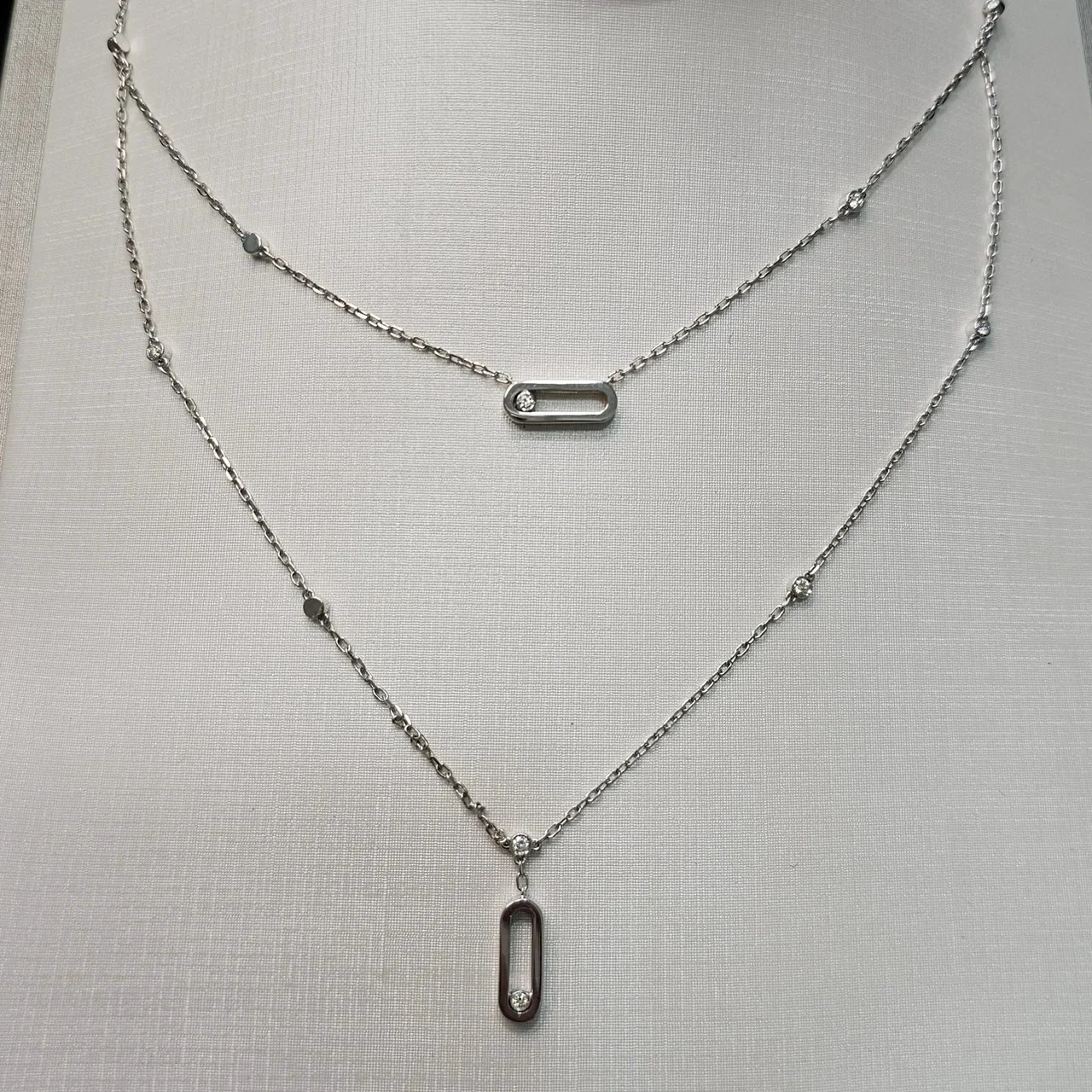 Колье Deimantas 116139934 0,34Ct VS1/H, VG-Cut 58см купить,NaN
