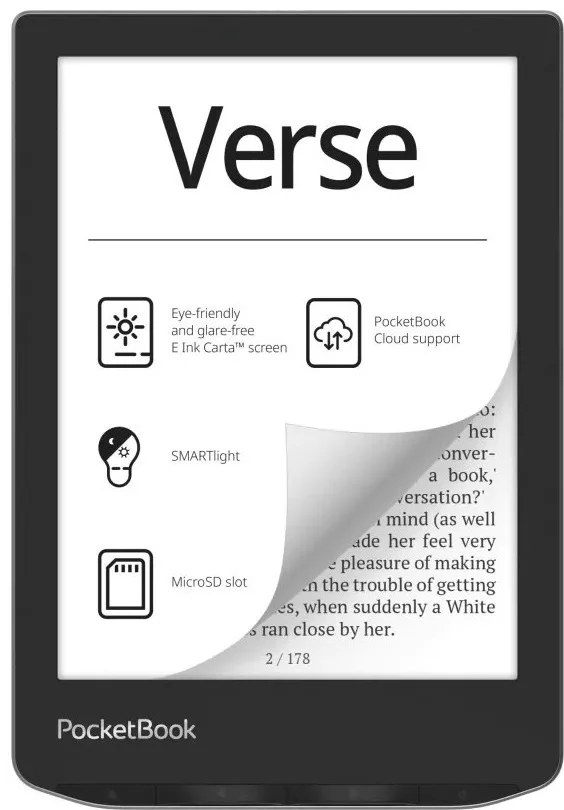 Электронная книга PocketBook 629 Verse чёрный