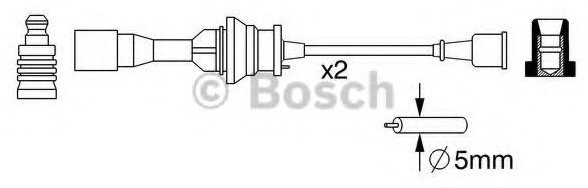 Свечные провода Bosch 0 986 357 266 купить,NaN