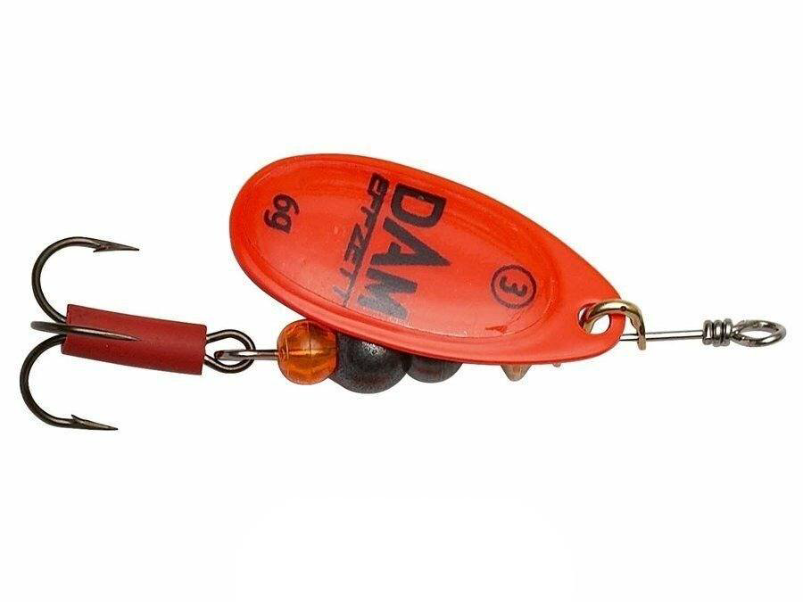 Блесна DAM Effzett Fluo Spinner 20гр #6 Orange купить,NaN