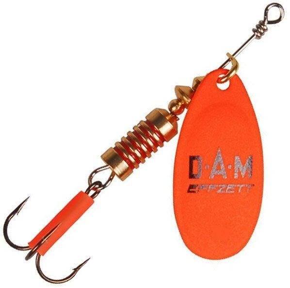 Блесна DAM Effzett Fluo Spinner 10гр Orange купить,NaN