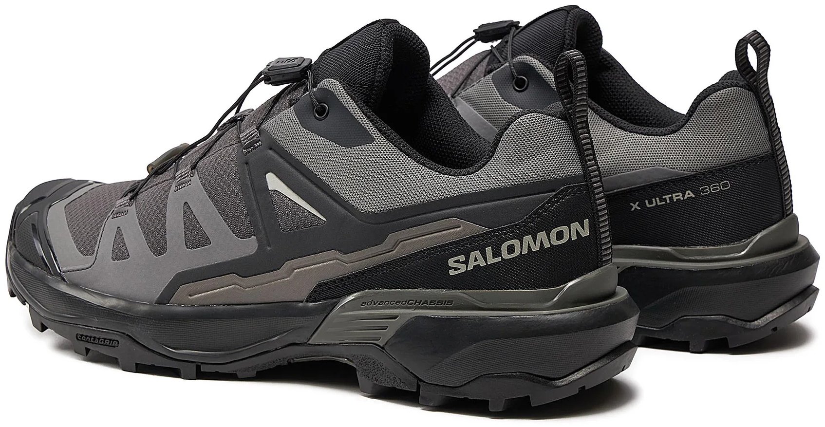 Треккинговые кроссовки Salomon серый, черный купить,NaN