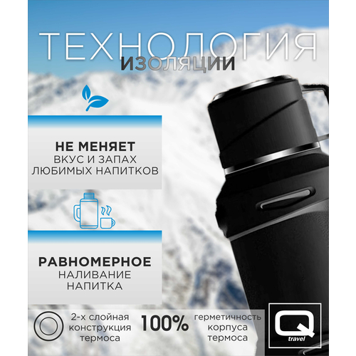 Термос Q Travel QT3200 3.2 л черный