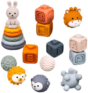 Кубики Konig Kids Зайка резина