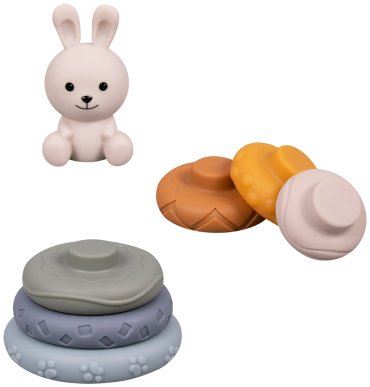 Кубики Konig Kids Зайка резина купить,0