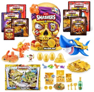 Набор ЯЙЦО С СЕКРЕТОМ DINO ISLAND GOLD TREASURE HUNT Smashers 74123 купить,0