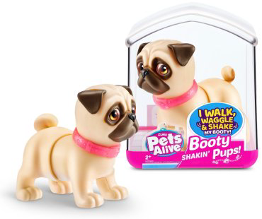 Интерактивная игрушка Pets Alive Мопс бежевый купить,NaN