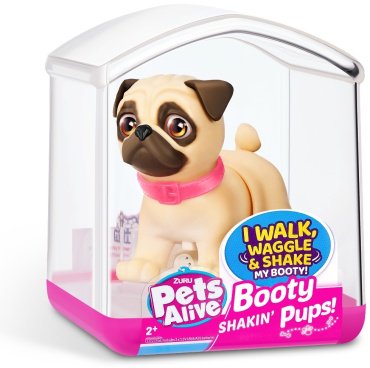 Интерактивная игрушка Pets Alive Мопс бежевый купить,0