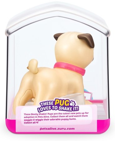 Интерактивная игрушка Pets Alive Мопс бежевый купить,0