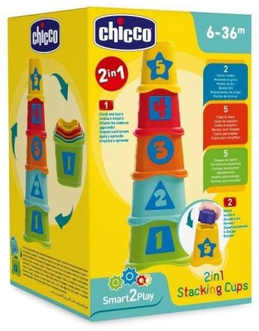 Chicco Пирамидка Stacking Cups купить,NaN