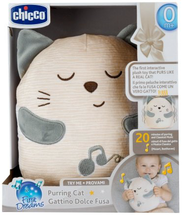 Музыкальная игрушка Chicco котёнок пластик, текстиль купить,NaN