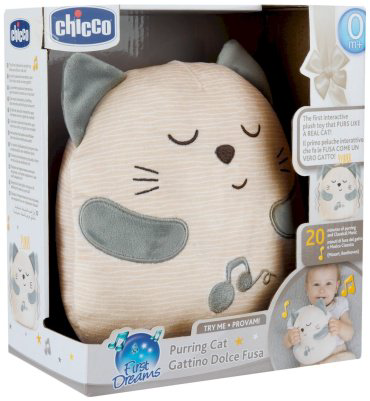 Музыкальная игрушка Chicco котёнок пластик, текстиль купить,NaN