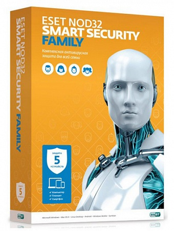 Антивирус ESET Smart Security Family для 5 устройств на 1 год NOD32-ESM-NS(BOX)-1-5 KZ купить,NaN