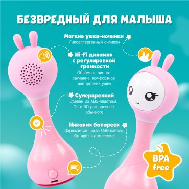Интерактивная игрушка Alilo Зайка мультиколор купить,0