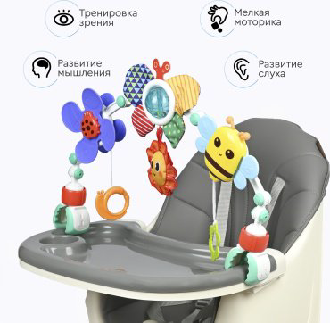 Игрушка-подвеска TOMIX цветочный сад пластик, текстиль купить,NaN