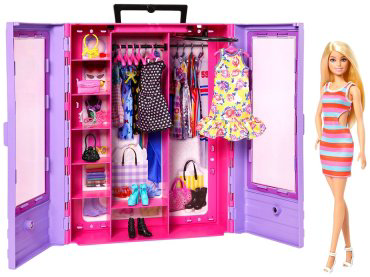 Barbie Шкаф с аксессуарами HJL660