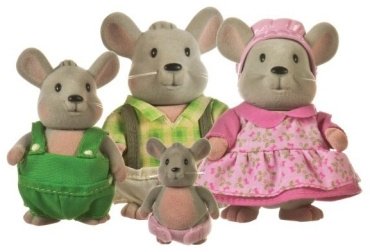 Набор фигурок Lil Woodzeez Семья Мышей 6003M, мультиколор