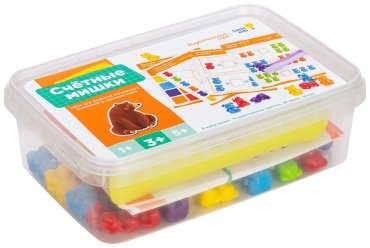 Сортер Genio Kids Счётные мишки бумага, пластик