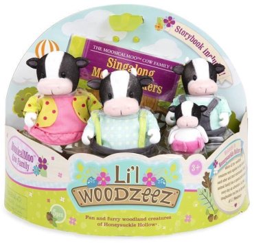 Набор фигурок Lil Woodzeez Семья Коров 6195, мультиколор