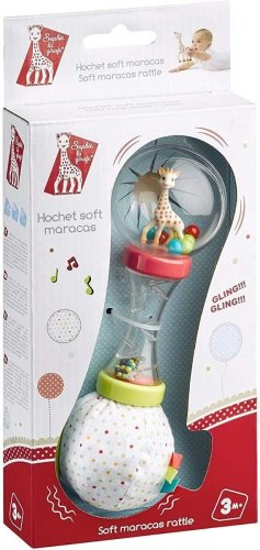 Погремушка Sophie la girafe Жираф текстиль, пластик