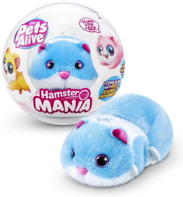 Интерактивная игрушка Pets Alive Хомяк 9543-4, голубой, шерсть купить,NaN