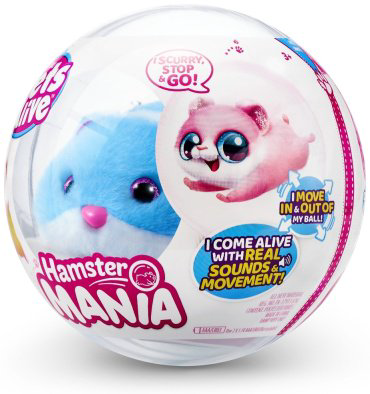 Интерактивная игрушка Pets Alive Хомяк 9543-4, голубой, шерсть купить,NaN