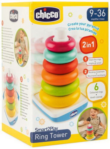 Пирамидка Chicco Ring Tower пластик купить,NaN
