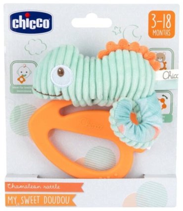 Погремушка Chicco хамелеон оранжевый