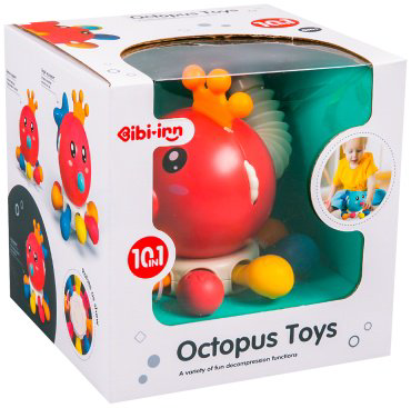 Интерактивная игрушка Bibi Inn Осьминог пластик, силикон купить,NaN