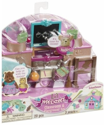 Игровой набор Lil Woodzeez Класс и игровая площадка WZ6764Z, мультиколор