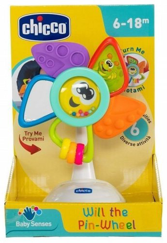Chicco Погремушка Will the Pin-Wheel 6м+ купить,NaN