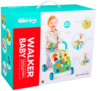 Каталка Bibi Inn Каталка-ходунки c игровым центром 4 в 1 пластик купить,NaN