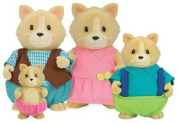 Набор фигурок Lil Woodzeez Семья Котиков 6156Z, мультиколор