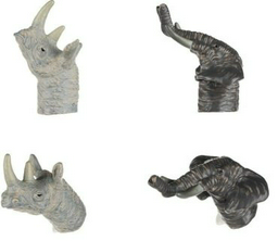 Пальчиковый театр Same Toy Носорог и Слон X241UT-5, мультиколор